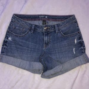Distressed Jean Shorts